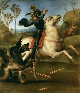 Saint Georges combattant le dragon